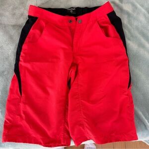 Dakine Women's Red and Black Bike Shorts